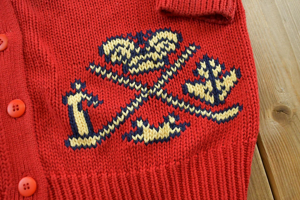 Vintage 1980s Cambridge Dry Goods Knit Cotton Cardigan Sweater Women's L