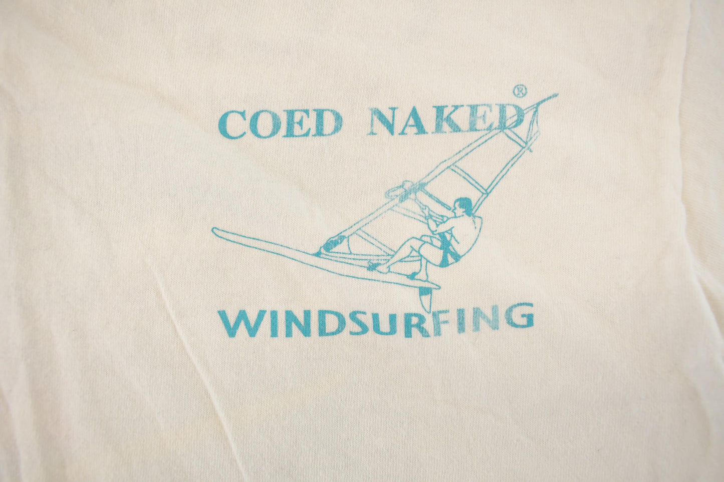 Vintage 1990s Windsurfing Nautical Sailing Graphic Single Stitch T-Shirt Men's L