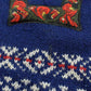 Vintage 1990s Norwool Wool Knit Abstract Pattern Sweater Men's L