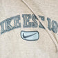 Vintage 1990s Nike Embroidered Mini Swoosh Hoodie Sweatshirt Men's L