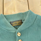Vintage 1990s Eddie Bauer Henley Collar Quarter Button Cotton Knit Sweater Men's L / 90s Streetwear / Layering