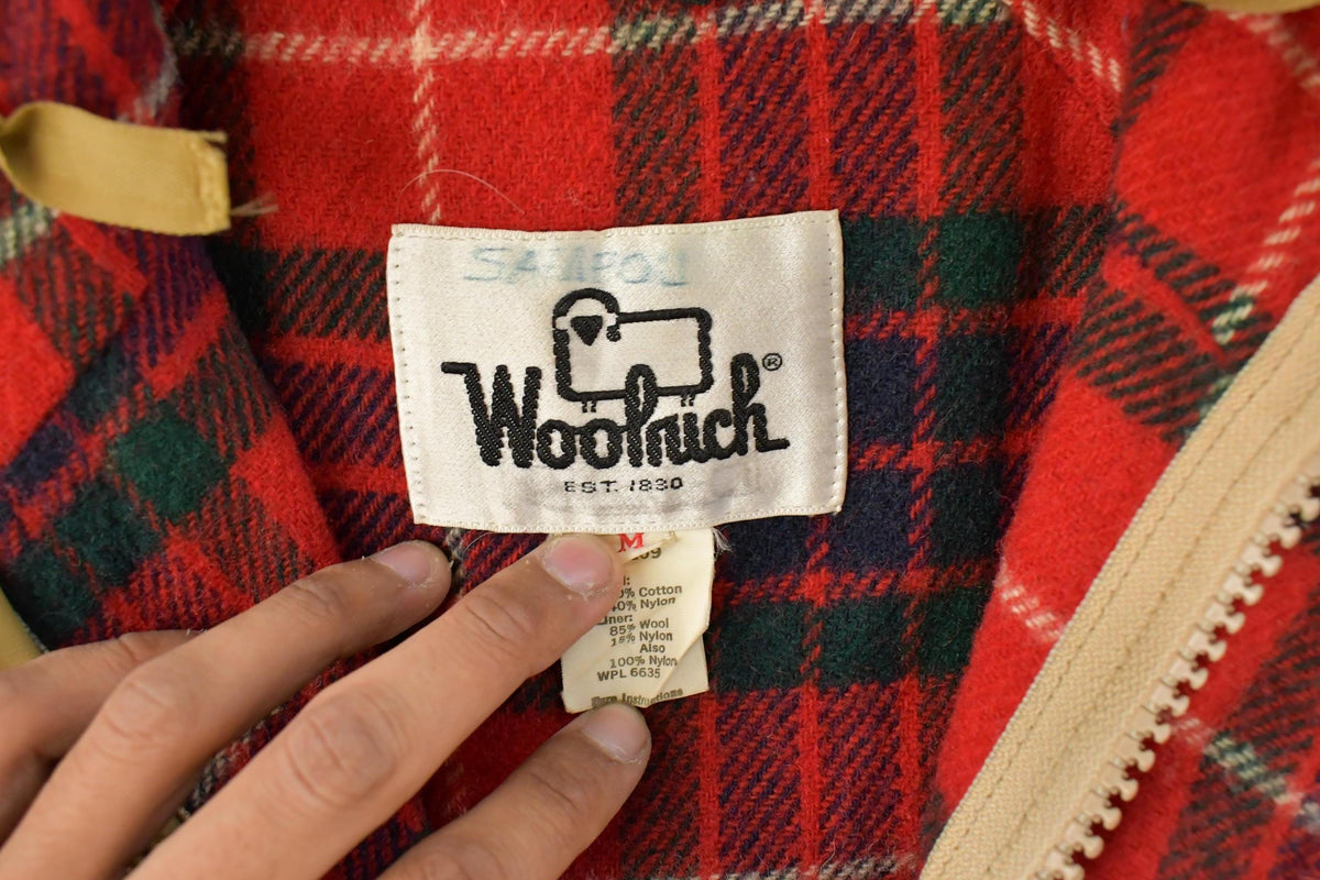 Vintage 1990s Woolrich Hooded Parka Jacket Men's Medium