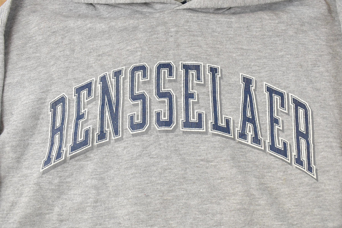 Vintage 1990s Rensselaer Polytechnic Institute Collegiate Hoodie Sweatshirt Men's S
