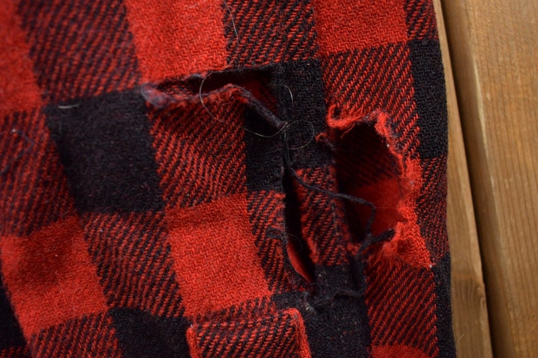 Vintage 1990s Sportclad JC Penney Plaid Flannel Button Up Shirt Men's Medium