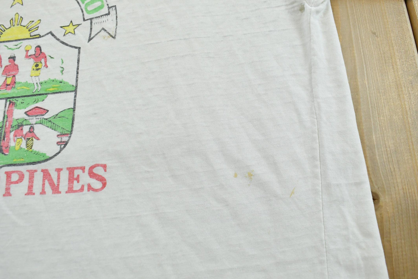 Vintage 1980s City of Baguio Philippines Souvenir Travel T-Shirt Men's L