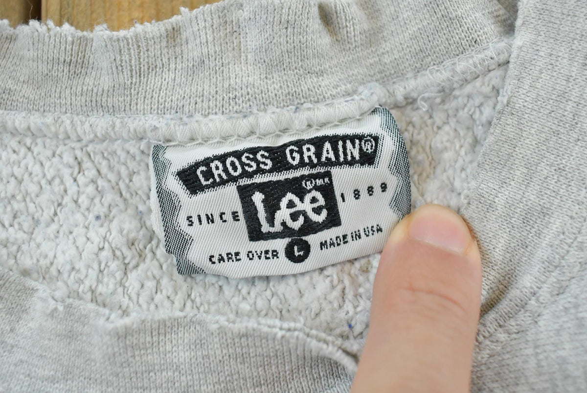Vintage 1990s Columbia Business School Lee Cross Grain Reverse Weave Style Crewneck Sweatshirt Men's M