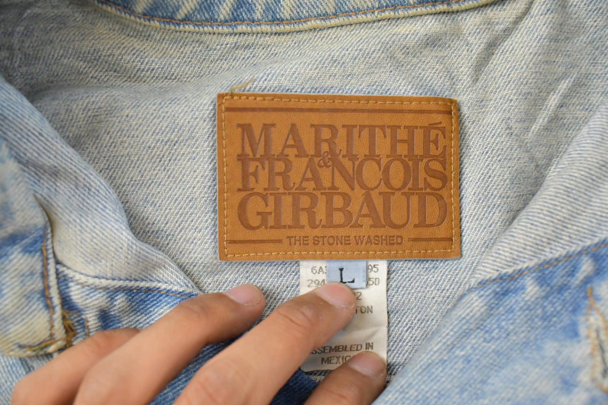 Vintage 1990s Marithe François Girbaud Denim Jacket Men's Large