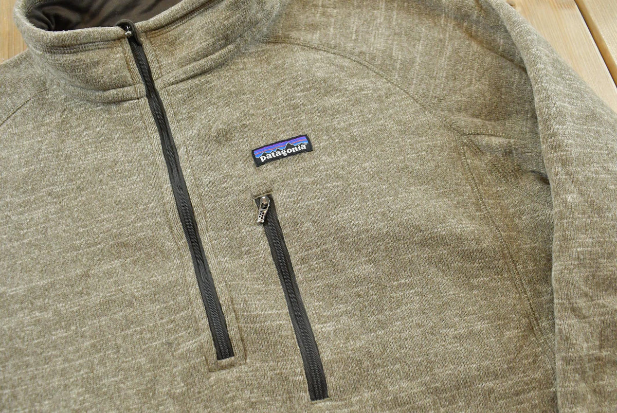 Vintage 2000s Patagonia Oatmeal Quarter Zip Fleece Sweater Men's XL