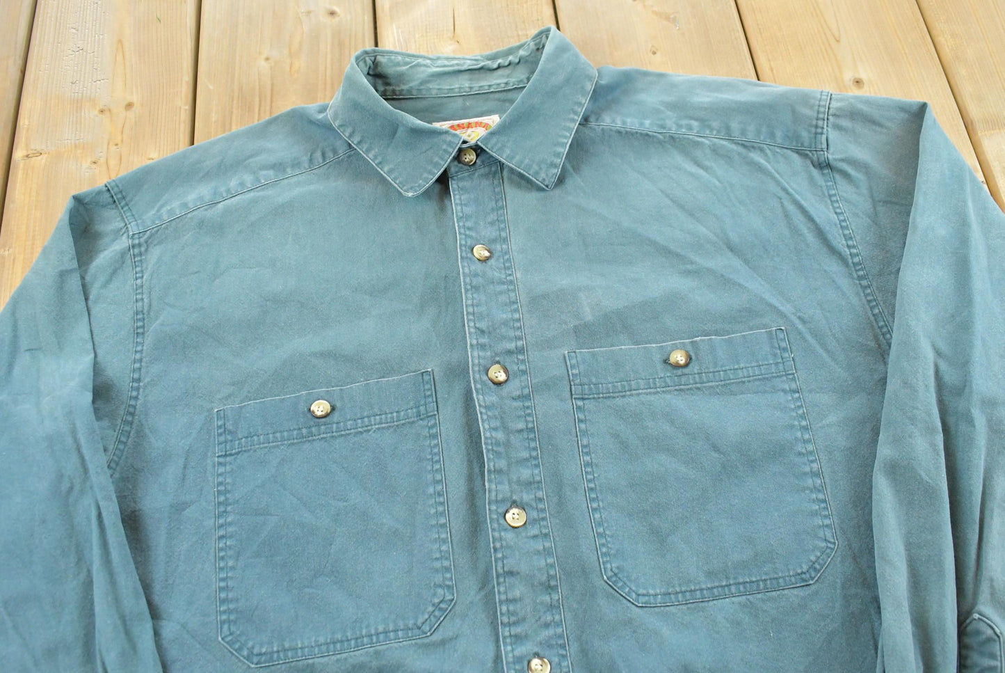 Vintage 1990s Banana Republic Button Up Shirt Men's XL / Basic Layering / Essentials / 90s Streetwear