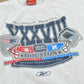 Vintage 2004 Reebok New England Patriots Carolina Panthers Super Bowl 38 NFL Football T-Shirt Men's 2XL