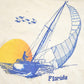 Vintage 1980's Florida Sailboats Souvenir Travel T-Shirt Mens S