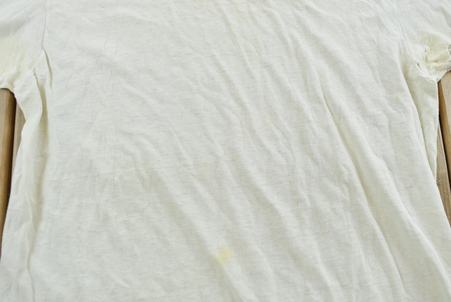 True Vintage 1970s Hanes Blank White T-Shirt Men's S
