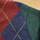 Vintage 1990s Argyle Knit V-Neck Pullover Sweater Men's L