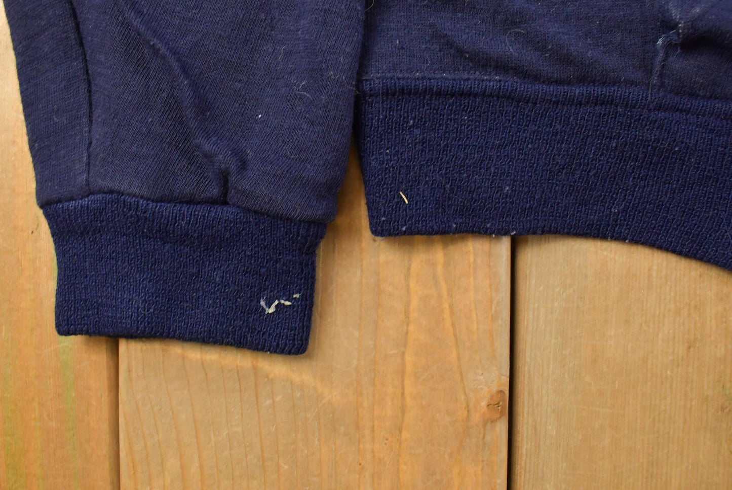 Vintage 1970s Thermal Lined Blank Full Zip Hoodie Sweatshirt Men's M