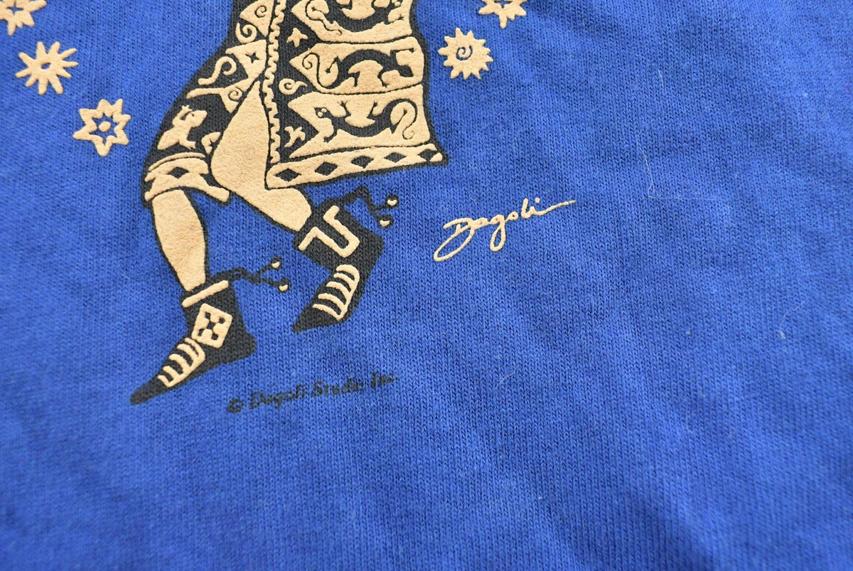 Vintage 2000s Dagoli Creative Spirit Native American Art Graphic T-Shirt Men's M