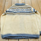 Vintage 1980s Norlander Wool Knit Cardigan Sweater Women's L / Vintage Cardigan / Button Up Cardigan / 80s Nordic Sweatshirt / Fair Isle