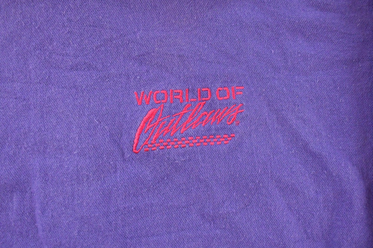 Vintage 1990s World of Outlaws Racing Tonal Hoodie Sweatshirt Men's Large