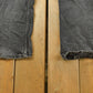 Vintage 2000s Levi's 505 Regular Straight Fit Starched Denim Black Jeans Men's 33 x 27.5