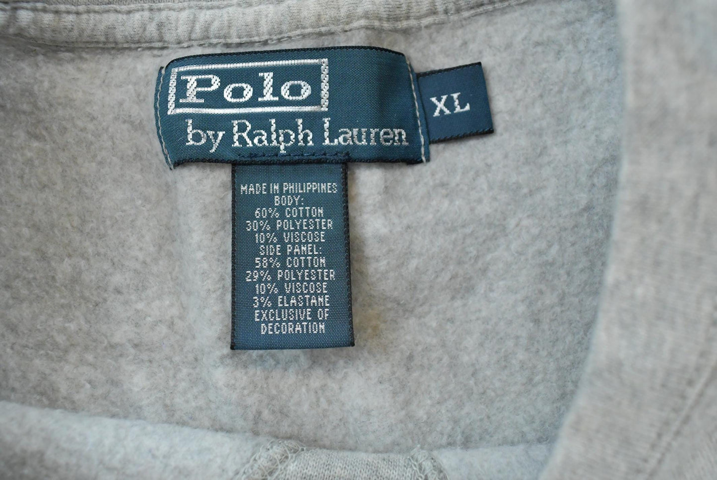Vintage 1990s Polo Ralph Lauren Logo Reverse Weave Style Crewneck Sweatshirt Men's XL / 90s Streetwear / Basic Layering
