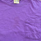 Vintage 1990s LL Bean Russell Athletic Blank Purple Pocket T-Shirt Mens M