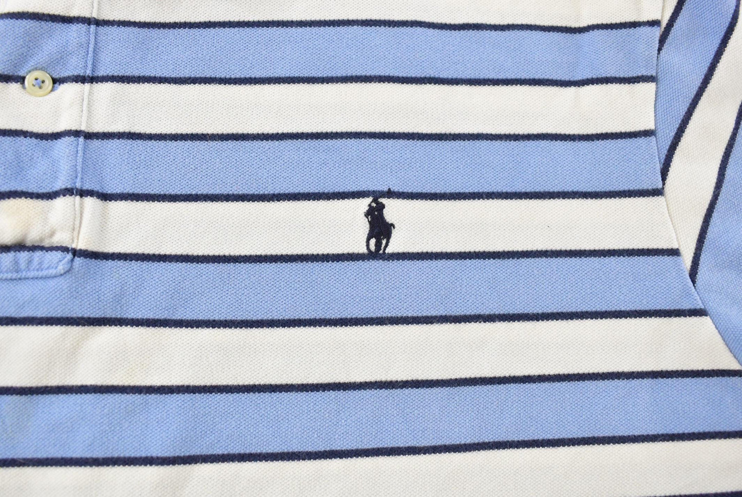 Vintage 1990s Polo Ralph Lauren Striped Polo Shirt Men's 3XL