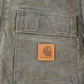 Vintage 1990s Sun Faded Distressed Carhartt Arctic Quilt Traditional Work Jacket Men's 2XL Tall