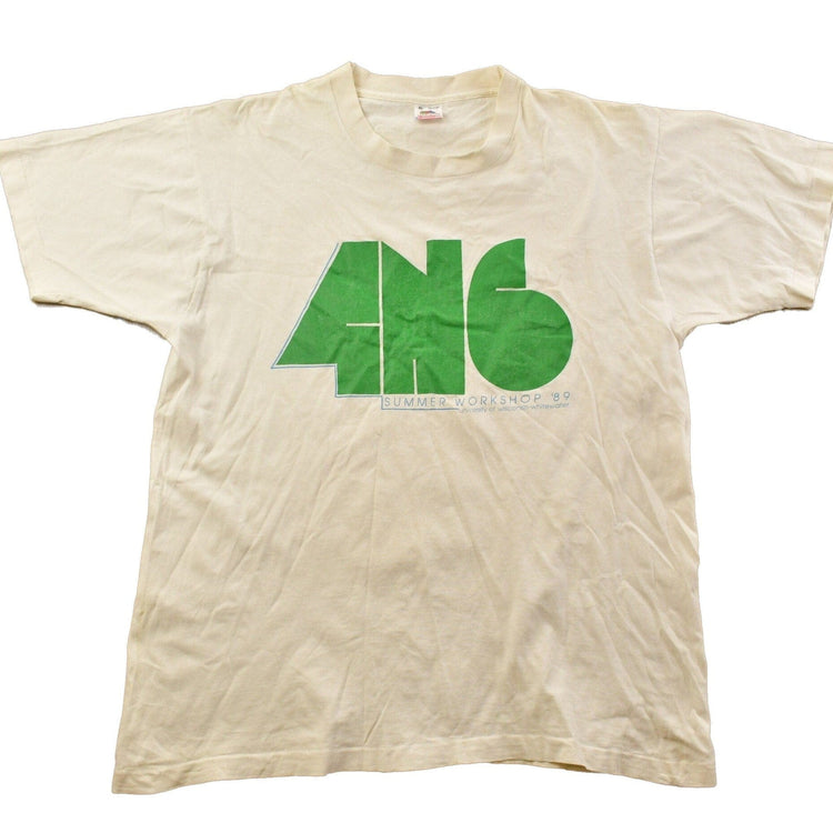 Vintage 1989 University Of Wisconsin-Whitewater Workshop Collegiate T-Shirt Men's XL