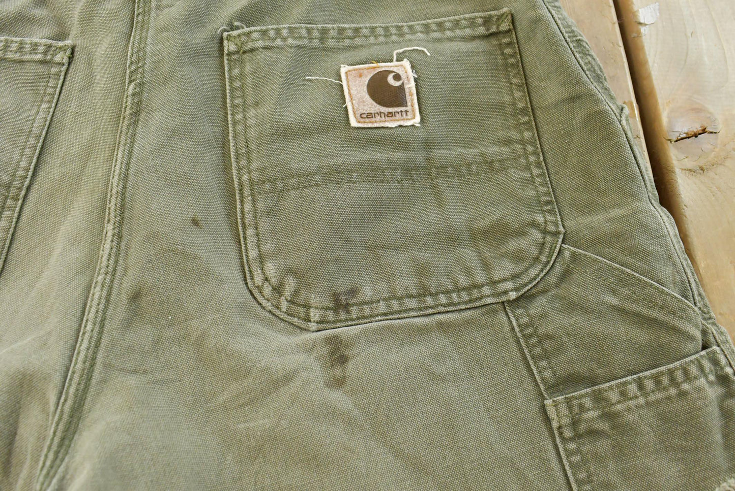 Vintage 2000s Carhartt Distressed Canvas Cutoff Shorts Men's 34