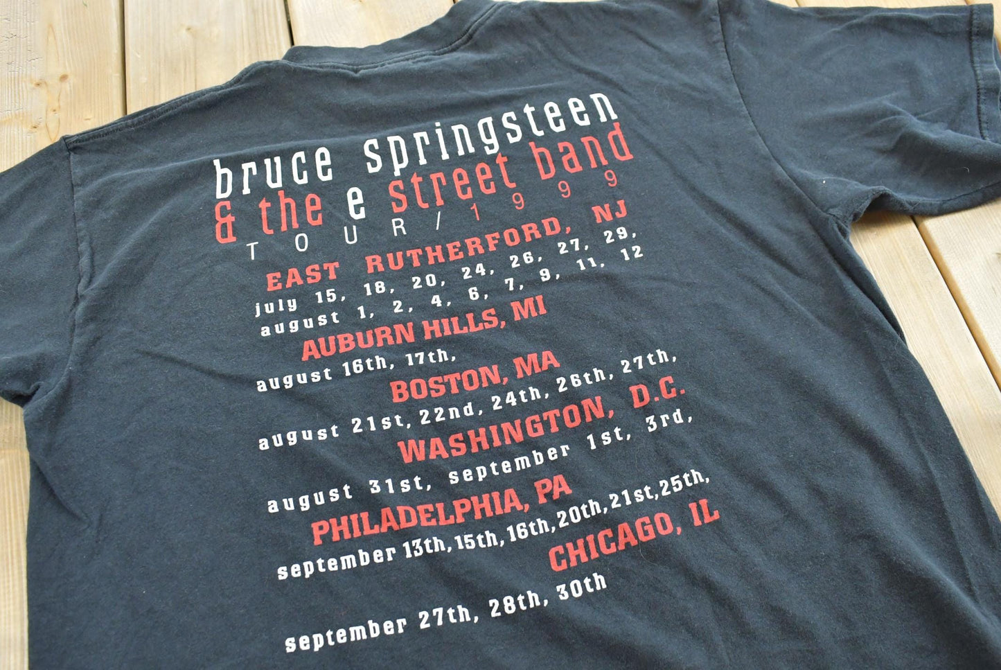 Vintage 1999 Bruce Springsteen E Street Band Tour T-Shirt Mens XL