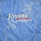 Vintage 1990s Riviera Casino Denim Jean Trucker Jacket Men's Small