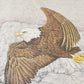 Vintage 1990s Artisans Eagle All Over Print Double Collar Sweatshirt Men's 2XL