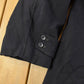 Vintage 1970s Wool Fur Collar Trench Coat Men's Large