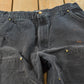 Vintage 2000s Carhartt Double Knee Denim Black Jeans Men's 34 x 30
