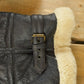 Vintage 1980s Shearling Leather Fur Jacket Men's 2XL