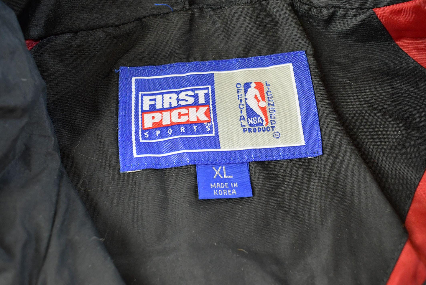 Vintage 1990s Chicago Bulls NBA First Pick Basketball Windbreaker Jacket Men's 2XL
