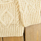 Vintage 1990s 3D Cable Knit Cardigan Sweater Men's Large