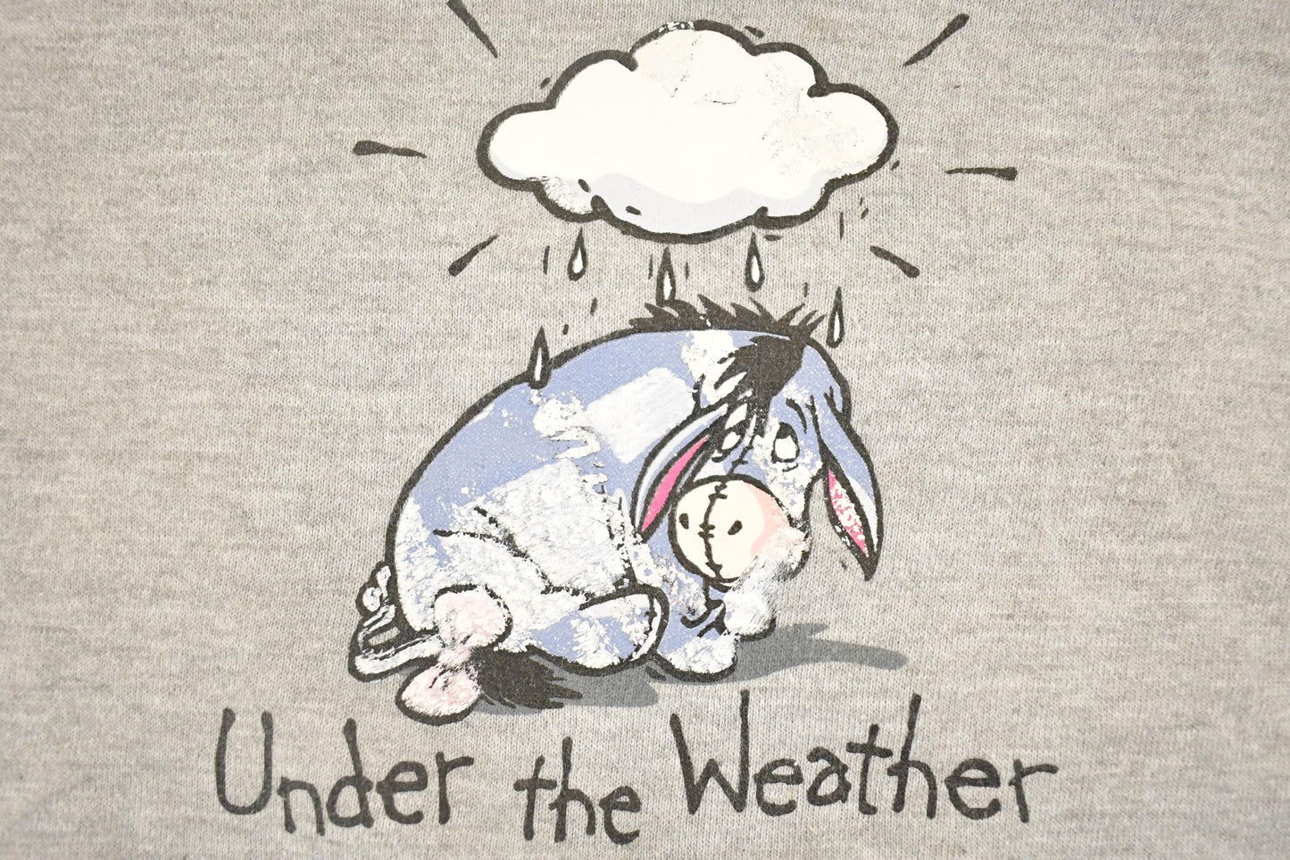Vintage 1990s Eeyore Under The Weater Disney Mickey Mouse Sweatshirt Men's L