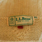 Vintage 1990s LL Bean Floral Pattern Embroidered Cable Knit Wool Sweater Men's XL