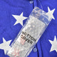 Vintage Quaker Factory American Flag Knit Short Sleeve Sweater Women's 2X