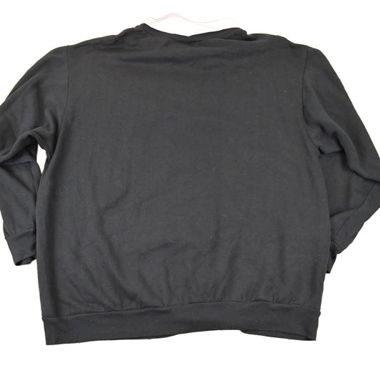 Vintage 1990s Alyssa Anne Floral Graphic Print Collared Sweatshirt Women's L