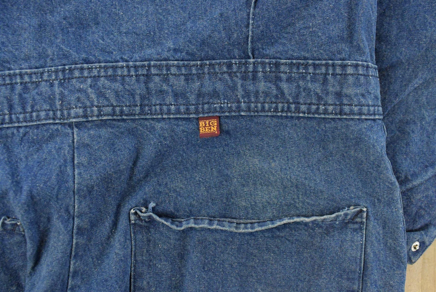Vintage 1980s Big Ben Denim Coveralls Men's 38 x 28