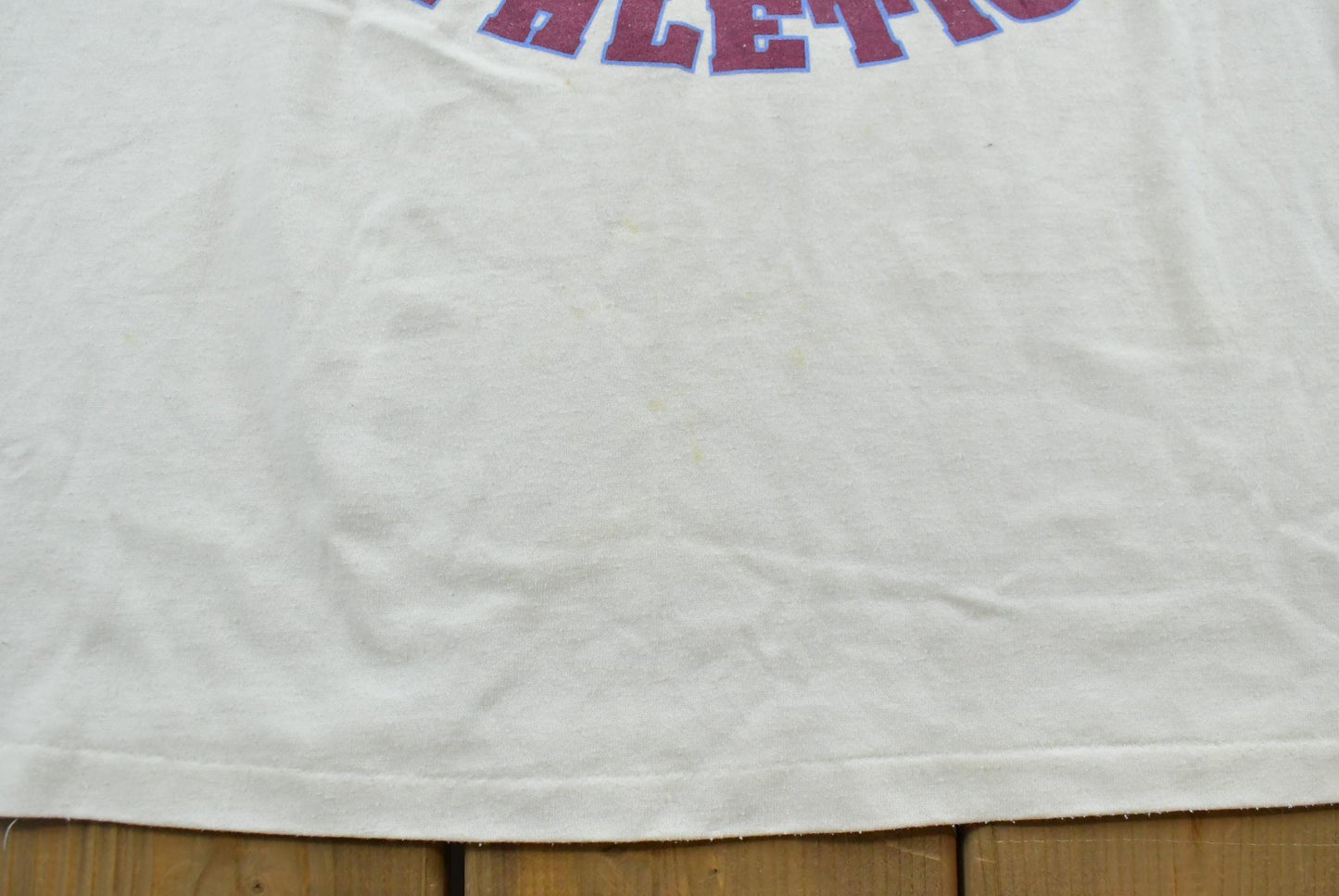 Vintage 1990s Campbells Athletics High School Sports T-Shirt Men's S