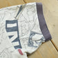 Vintage 1990s Nautica Map Print Polo Shirt Men's M