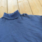 Vintage 1990s Tultex Blank Blue Turtleneck Sweatshirt Men's XL
