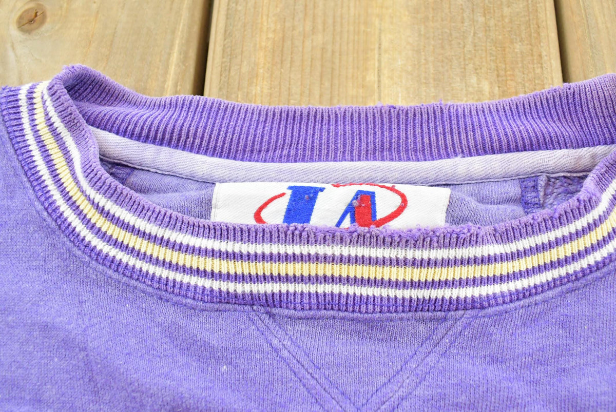 Vintage 1990s Logo Athletic Minnesota Vikings Embroidered Crewneck Sweatshirt Men's L / 90s NFL Football / Sportswear / Streetwear
