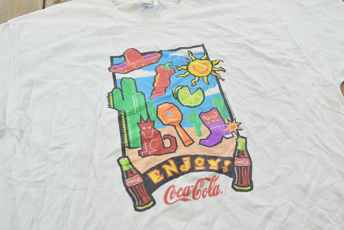 Vintage 1997 Enjoy Coca-Cola Desert Promotional T-Shirt Men's XL