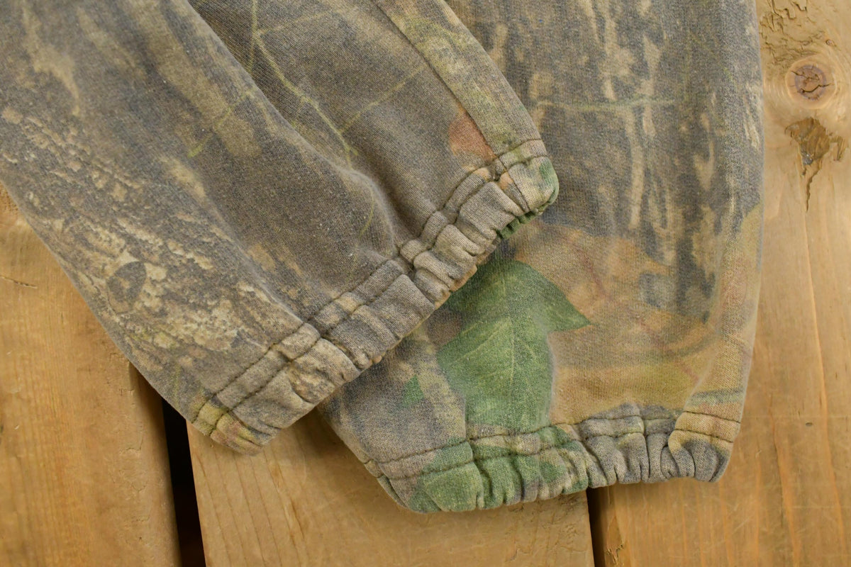 Vintage 1990s Jerzees Tree Camo Sweatpants Men's Large