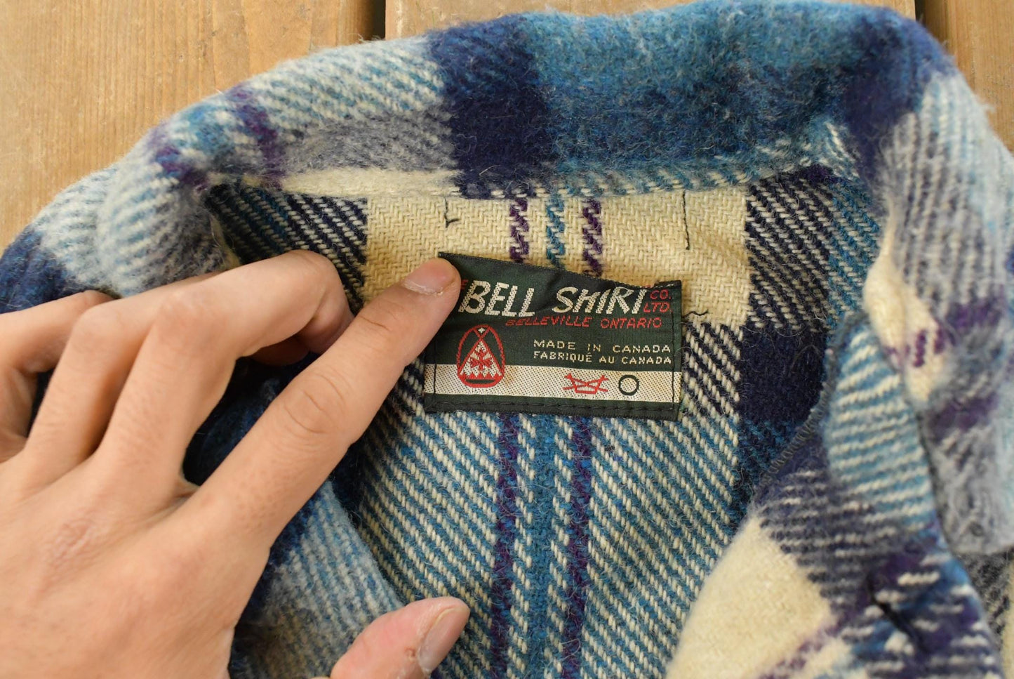Vintage 1980s Bell Shirt Flannel Shirt Jacket Men's Small