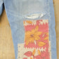 Vintage 2000s Levi's Distressed Patchwork Denim Jeans Men's 30 x 28