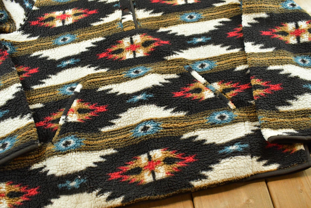 Vintage 2000s Wrangler Aztec Southwest Quarter Snap Fleece Sweater Men's L
